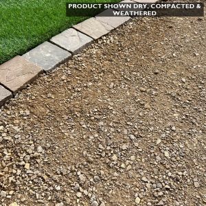 Old English Self Binding Gravel Shown Dry, Compacted & Weathered